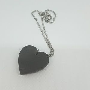 GASOLINE GLAMOUR Jewelry - Gun metal cone spike heart necklace small new GASOLINE GLAMOUR Jewelry - Gun metal cone spike heart necklace small new